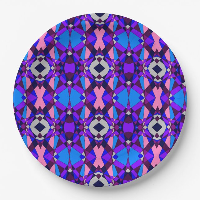 Colourful Chaos 30 Paper Plate (Front)