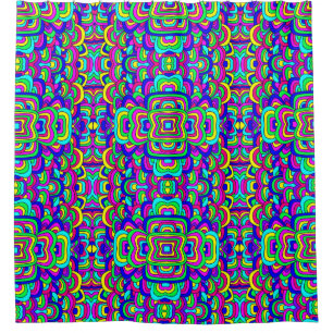 Colourful Chaos 5 Shower Curtain