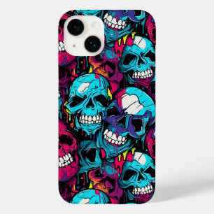 Colourful Chaotic Skull Case-Mate iPhone 14 Case