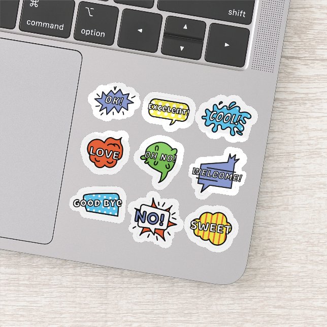 Colourful Chat Stickers (Detail)