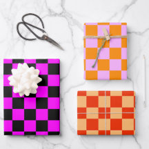 Colourful Check Chequered Chequerboard Pattern