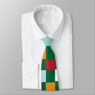 Colourful Checks Chequerboard  Tie