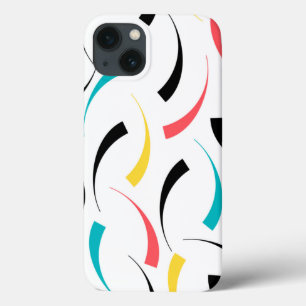 Colourful, cheerful, modern, trendy urban graphic iPhone 13 case