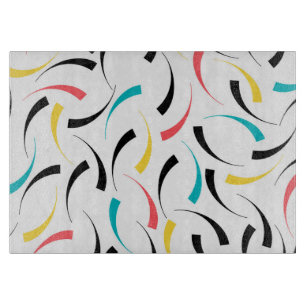 Colourful, cheerful, modern, trendy urban graphic cutting board