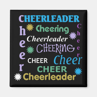 Colourful Cheerleader Magnet