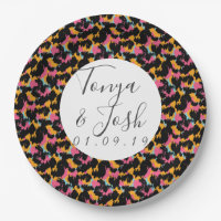 Colourful Cheetah Print Pattern Modern Wedding