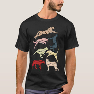 Colourful Cheetahs Leopard Serengeti Safari Wildli T-Shirt