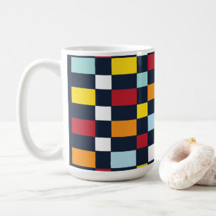Colourful Chequerboard  Coffee Mug