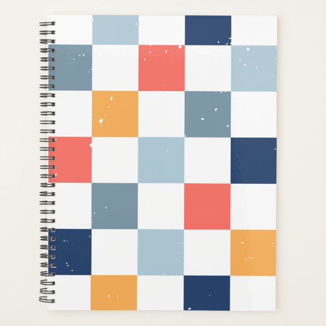 colourful Chequered 2024 Planner (Front)