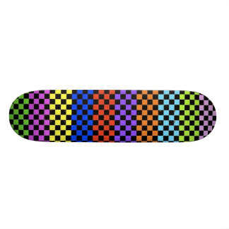 Colourful Chequered Deck Skateboard