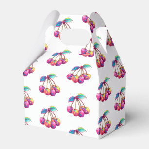 Colourful cherries favour box