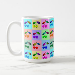 Colourful Cherries - Pop Art Coffee Mug
