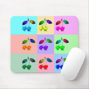 Colourful Cherries - Pop Art Mouse Mat