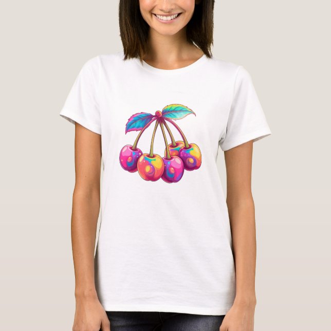 Colourful cherries T-Shirt (Front)