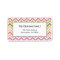 Colourful Chevron Address Labels