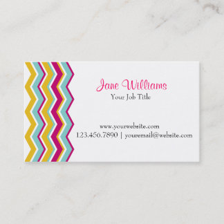 Colourful Chevron Business Card