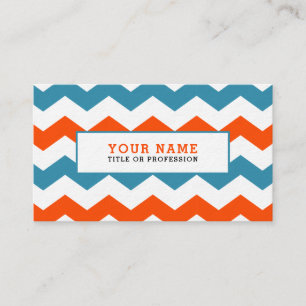 Colourful Chevron Business Card