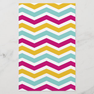 Colourful Chevron Stationery
