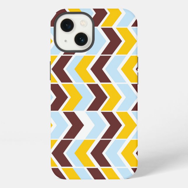 Colourful Chevron Stripes iPhone Case (Back)