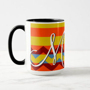 Colourful Chevron Stripes Pattern #8 Mug