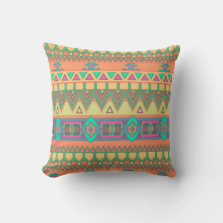 Colourful Chevron Zig Zag Tribal Aztec Ikat Patter Cushion