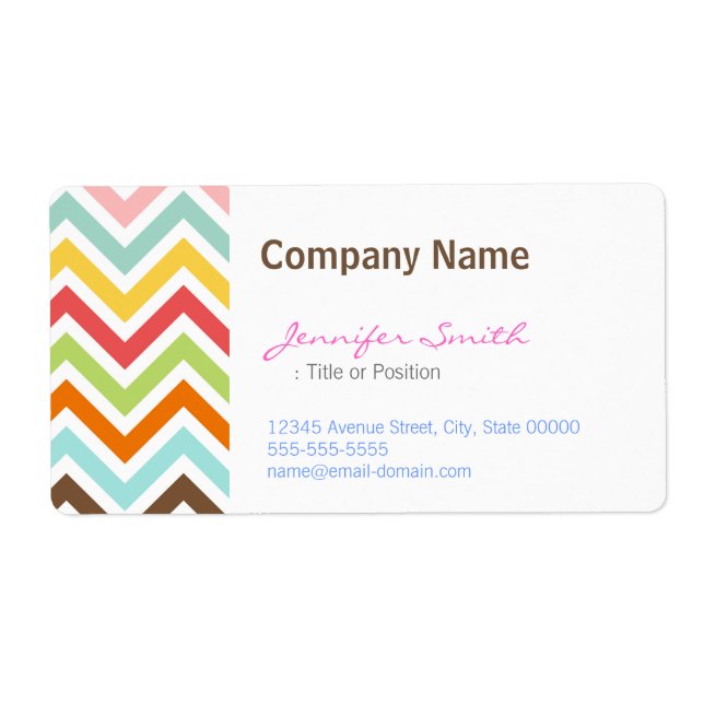 Colourful Chevron Zigzag Stripes Pattern (Front)