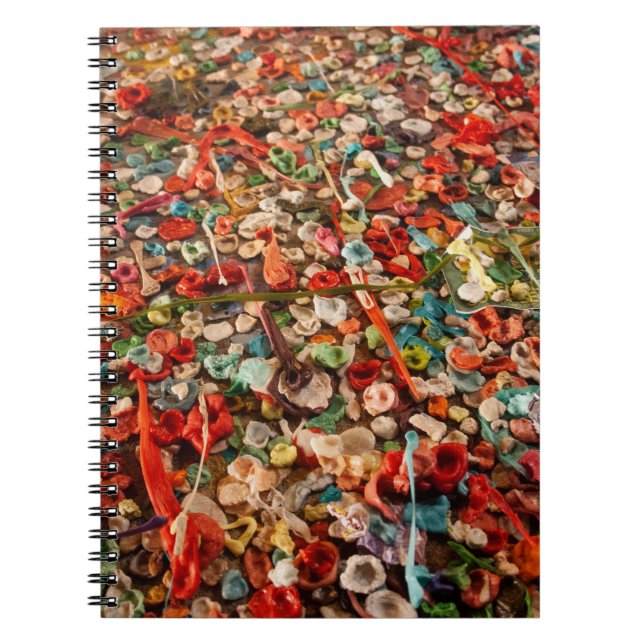 Colourful Chewed Gum Spiral Photo Notebook (Front)