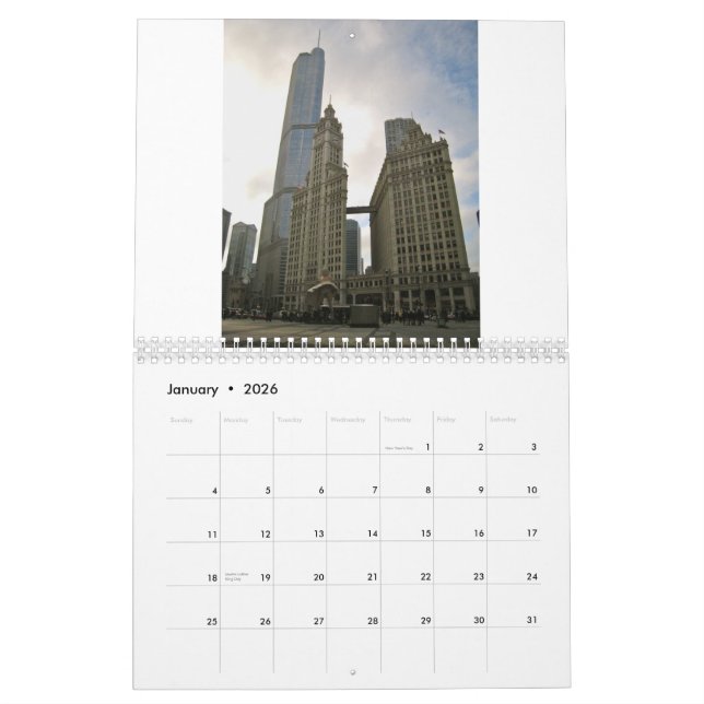 Colourful Chicago 2013 Calendar (Jan 2026)