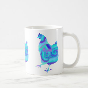 Colourful Chickens Cute Farm Animal Art Painting Coffee Mug