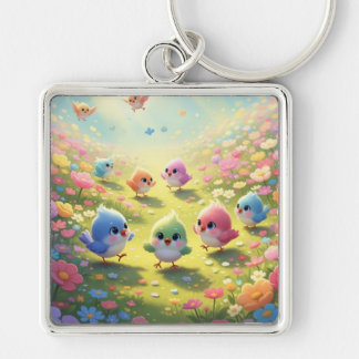 Colourful Chicks Keyring