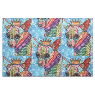 Colourful Chihuahua Pop Art Fabric