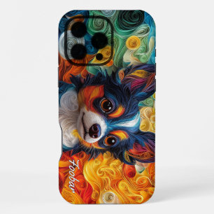 Colourful Chihuahua Portrait iPhone 16 Pro Max Case