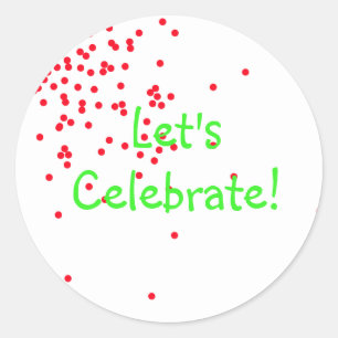 Colourful Children’s Birthday Party Classic Round Sticker