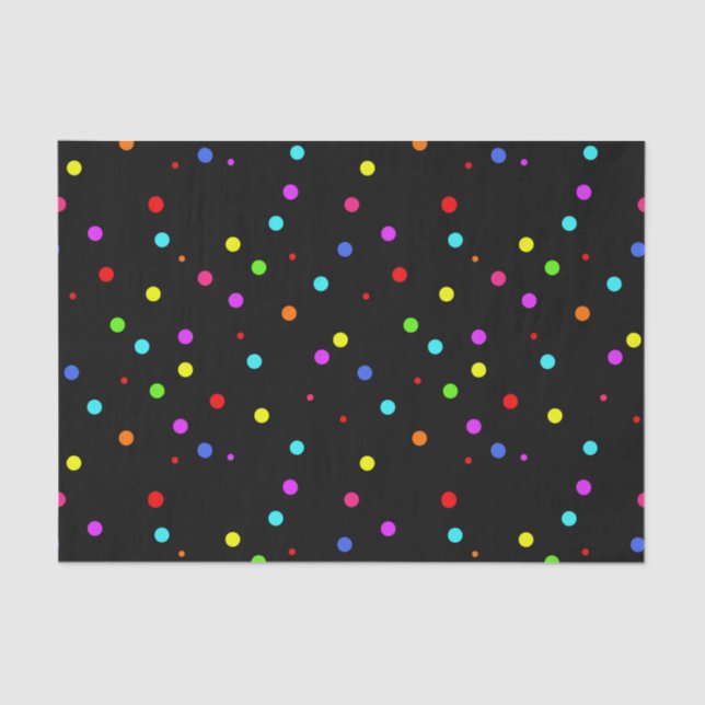 Colourful Children’s Birthday Party Tissue Paper (Front)