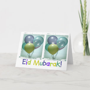 Colourful Children's Eid Mubarak Card