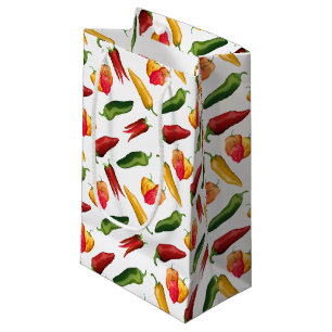 Colourful Chilli peppers Small Gift Bag
