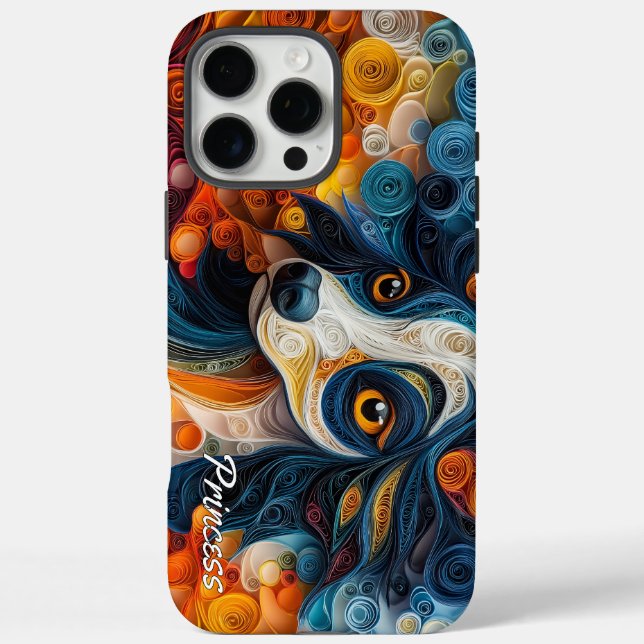 Colourful Chinese Crested Portrait Case-Mate iPhone Case (Back)