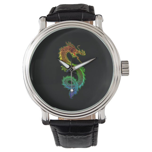 Colourful Chinese Dragon Watch (Front)