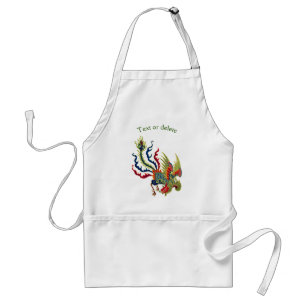 Colourful Chinese Rooster Art Personalised Standard Apron