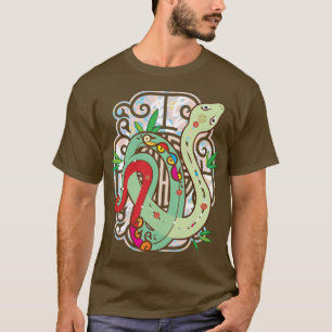Colourful Chinese zodiac snake T-Shirt