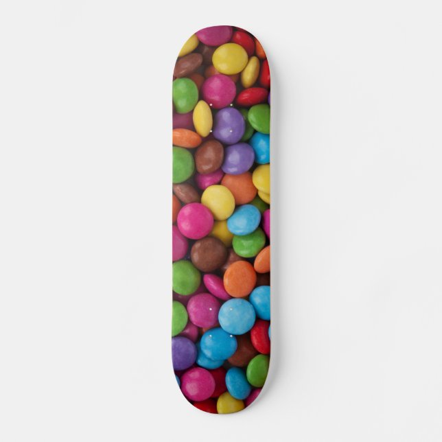 Colourful Chocolate Buttons Skateboard (Front)