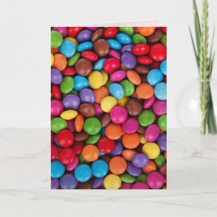 Colourful Chocolate Candies Card