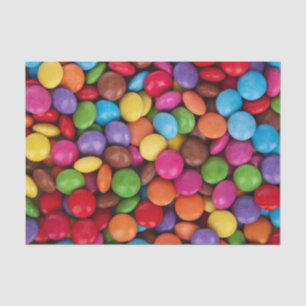 Colourful Chocolate Candies Tissue Paper