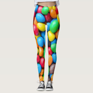 Colourful Chocolate Coated Sweets Leggings