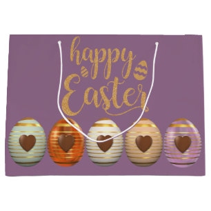 Colourful Chocolate Easter Eggs Large Gift Bag