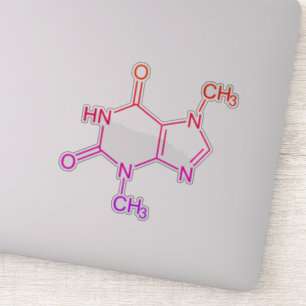 Colourful Chocolate Theobromine Molecule