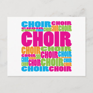 Colourful Choir Postcard
