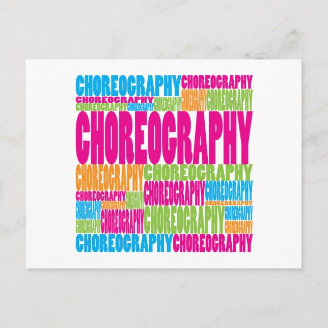 Colourful Choreography Postcard (Front)