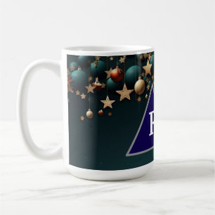 Colourful Christmas balls and stars Coffee Mug