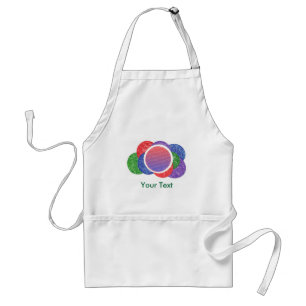 Colourful Christmas Balls Frame, Add Photo Apron